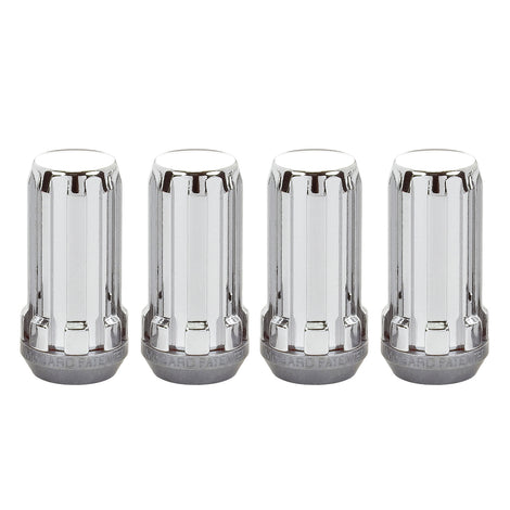 Cone Seat SplineDrive Lug Nut <br> M14 x 1.5 Thread, 22mm or 1.00in Hex x 1.935in L