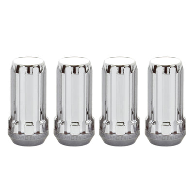 Cone Seat SplineDrive Lug Nut <br> M14 x 1.5 Thread, 22mm or 1.00in Hex x 1.935in L