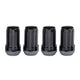 4-pack Tuner Style Cone Seat Lug Nuts <br> M14 x 1.5 Thread, 22mm or 1.00in Hex x 1.648in L