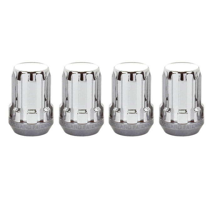 SplineDrive Cone Seat Lug Nut <br> M12 x 1.5 Thread, 13/16in Hex x 1.24in L
