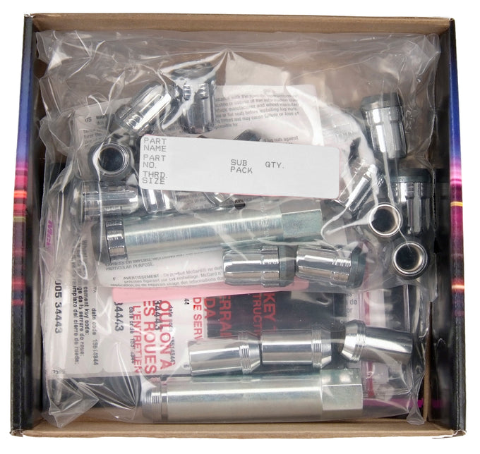 Tuner Style Cone Seat Wheel Installation Kit <br> M12 x 1.25 Thread, 13/16in Hex x 1.24in L