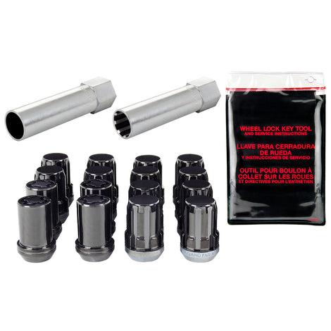 SplineDrive Tuner Cone Seat Wheel Installation Kit <br> M12 x 1.25 Thread, 13/16in Hex x 1.24in L