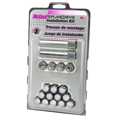 SplineDrive Cone Seat Wheel Installation Kit <br> M12 x 1.25 Thread, 13/16in Hex x 1.24in L