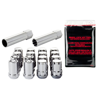 SplineDrive Tuner Cone Seat Wheel Installation Kit <br> M12 x 1.5 Thread, 13/16in Hex x 1.24in L