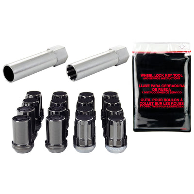 SplineDrive Tuner Cone Seat Wheel Installation Kit <br> M12 x 1.5 Thread, 13/16in Hex x 1.24in L
