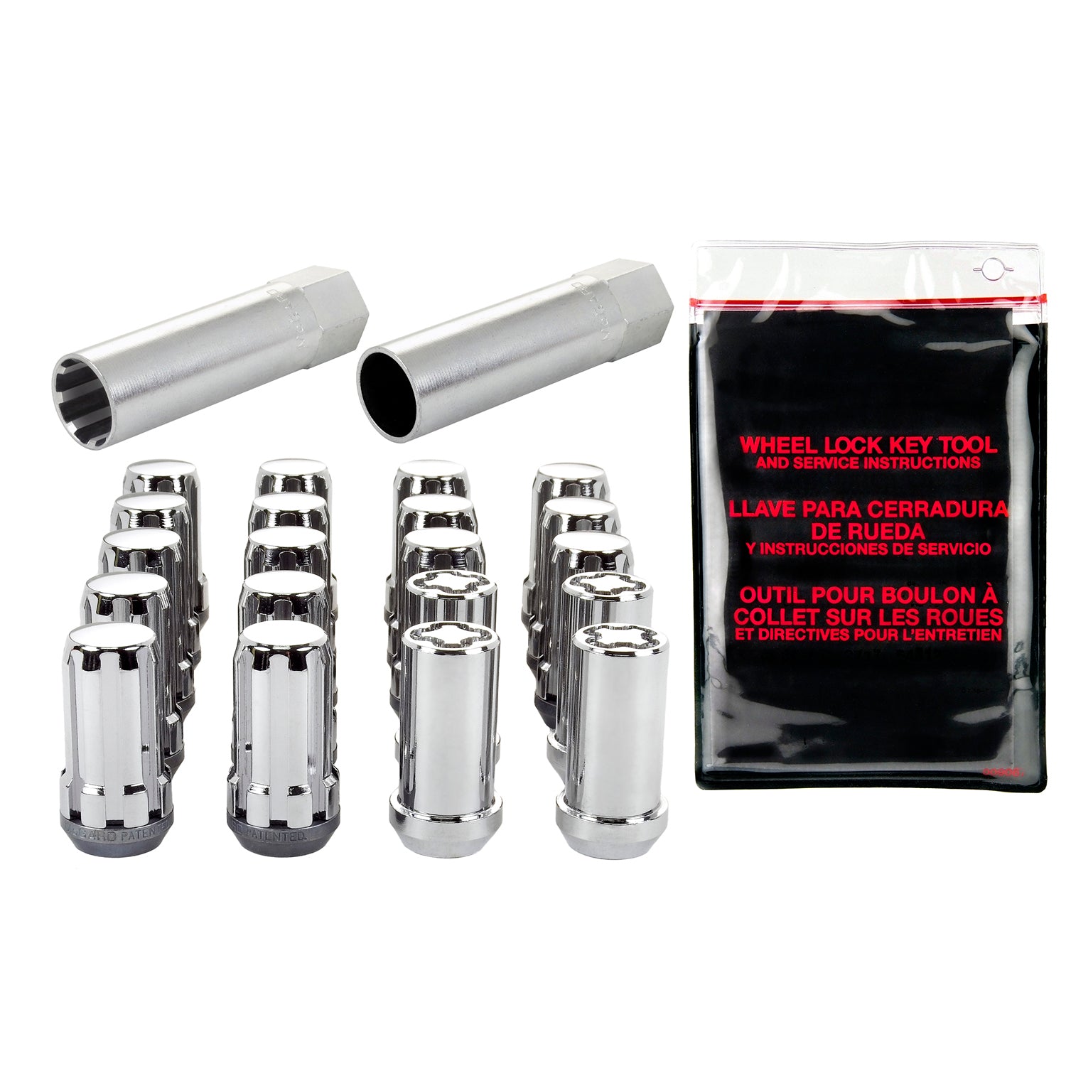 SplineDrive Cone Seat Wheel Installation Kit <br> M14 x 1.5 Thread, 22mm Hex x 1.648in L