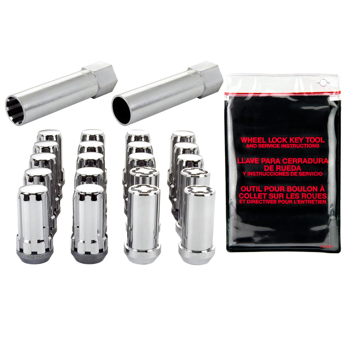 SplineDrive Cone Seat Wheel Installation Kit <br> 1/2-20 Thread, 13/16in Hex x 1.60in L