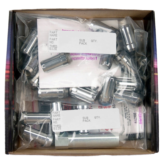 SplineDrive Cone Seat Wheel Installation Kit <br> 1/2-20 Thread, 13/16in Hex x 1.60in L