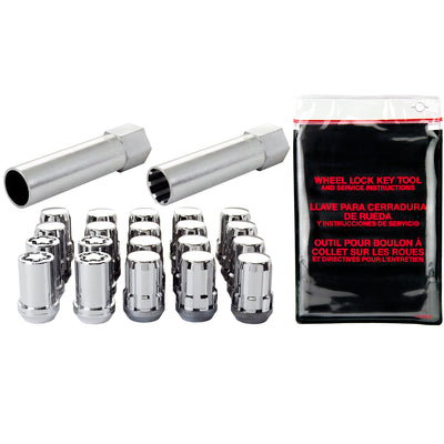 SplineDrive Cone Seat Wheel Installation Kit <br> M12 x 1.25 Thread, 13/16in Hex x 1.24in L