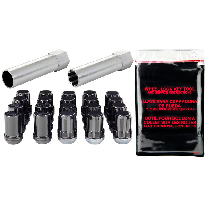 SplineDrive Cone Seat Wheel Installation Kit <br> M12 x 1.5 Thread, 13/16in Hex x 1.24in L
