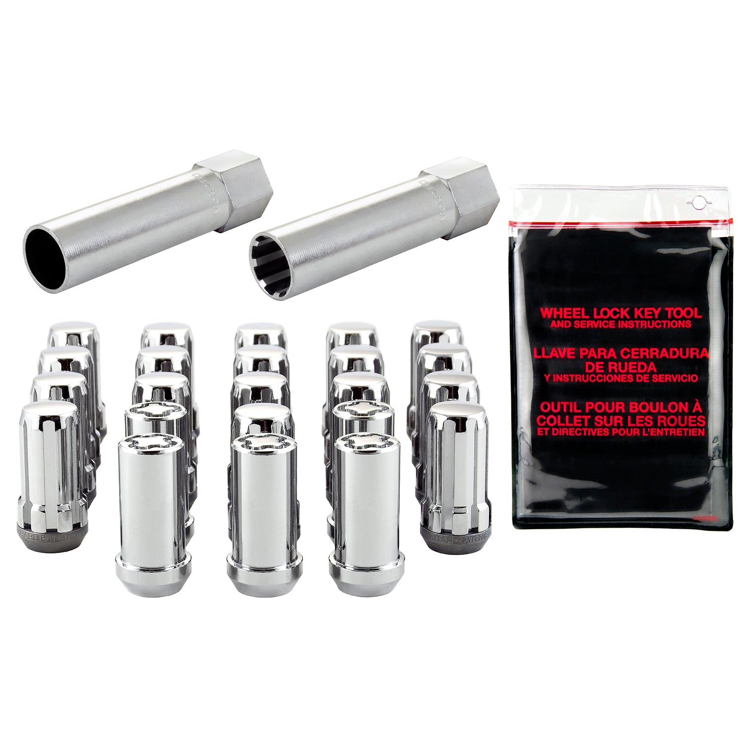 SplineDrive Cone Seat Wheel Installation Kit <br> M14 x 1.5 Thread, 22mm Hex x 1.648in L