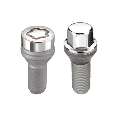 Wheel Installation Kit 5 Lug w/ Locks Cone Seat <br> M14 x 1.25, 17mm Hex, 27.5mm Shank Length