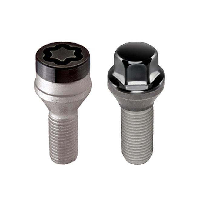 Wheel Installation Kit 5 Lug w/ Locks Radius Seat <br> M14 x 1.25, 17mm Hex, 27.5mm Shank Length