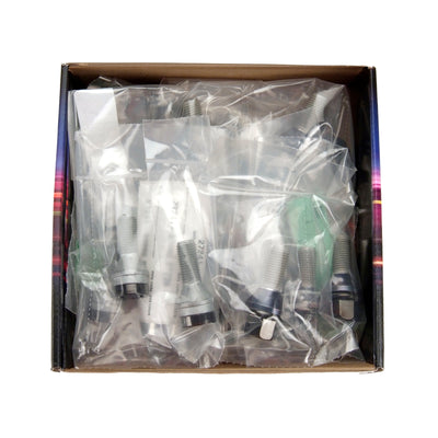Wheel Installation Kit 4 Lug Hex w/Locks Cone Seat <br> M12 x 1.25, 17mm Hex, 22.0mm Shank Length