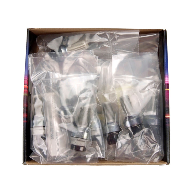 Wheel Installation Kit 5 Lug w/ Locks Radius Seat <br> M14 x 1.5, 17mm Hex, 26.3mm Shank Length