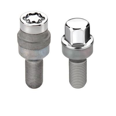 Wheel Installation Kit 5 Lug w/ Locks Radius Seat <br> M14 x 1.5, 17mm Hex, 28.1mm Shank Length