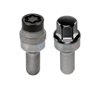 Wheel Installation Kit 5 Lug w/ Locks Radius Seat <br> M14 x 1.5, 17mm Hex, 28.1mm Shank Length