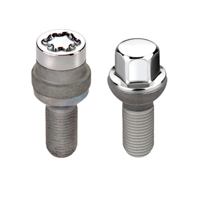 Wheel Installation Kit 5 Lug w/ Locks Radius Seat <br> M14 x 1.5, 17mm Hex, 35.4mm Shank Length