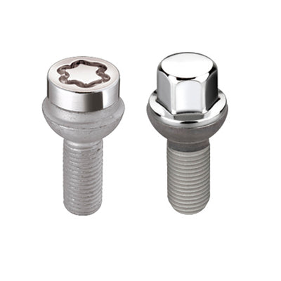 Wheel Installation Kit 5 Lug w/ Locks Radius Seat <br> M14 x 1.5, 17mm Hex, 27.5mm Shank Length