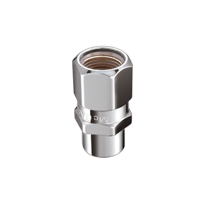 Drag Racing Short Shank Hex Lug Nuts <br> M12 x 1.5 Thread, 13/16in Hex x 1.60in L