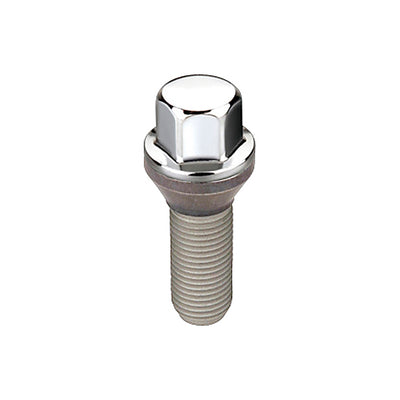 Cone Seat Wheel Hex Lug Bolt <br> M14 x 1.5, 17mm Hex, 28.0mm Shank Length