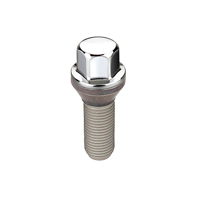 Cone Seat Wheel Hex Lug Bolt <br> M14 x 1.5, 17mm Hex, 28.0mm Shank Length