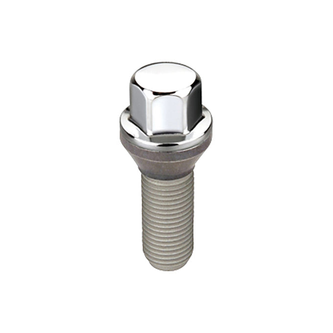 Cone Seat Wheel Hex Lug Bolt <br> M14 x 1.5, 17mm Hex, 30.5mm Shank Length