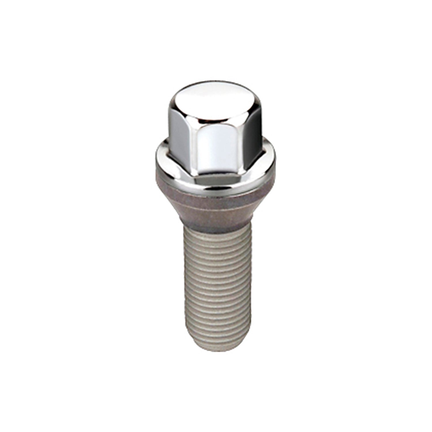 Cone Seat Wheel Hex Lug Bolt <br> M14 x 1.25, 17mm Hex, 27.5mm Shank Length