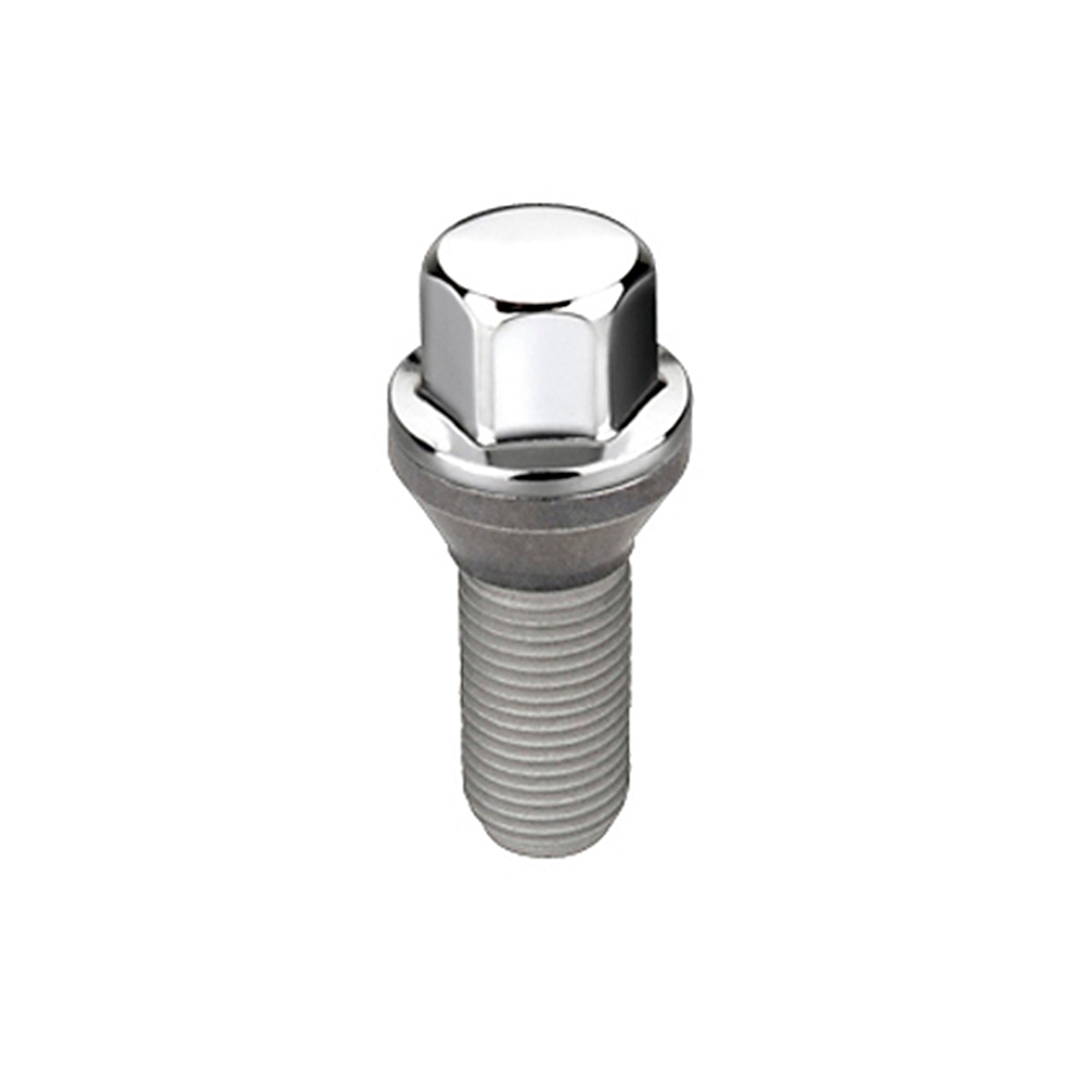 Cone Seat Wheel Hex Lug Bolt <br> M12 x 1.25, 17mm Hex, 22.0mm Shank Length