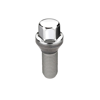 Cone Seat Wheel Hex Lug Bolt <br> M12 x 1.25, 17mm Hex, 22.0mm Shank Length