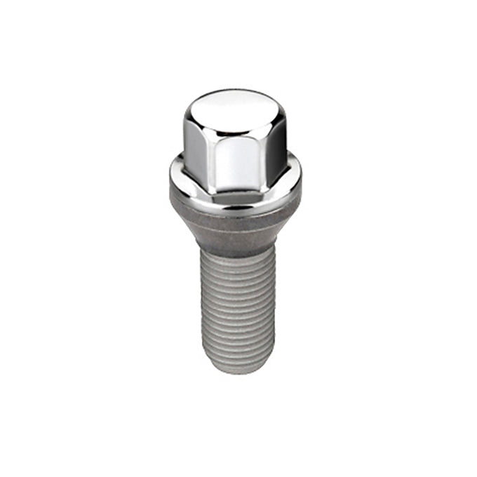 Cone Seat Wheel Hex Lug Bolt <br> M12 x 1.25, 17mm Hex, 22.0mm Shank Length