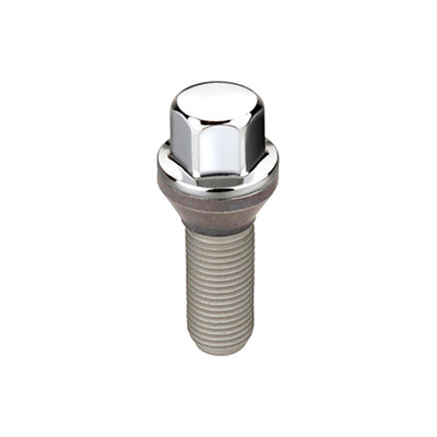 Cone Seat Wheel Hex Lug Bolt <br> M12 x 1.5, 17mm Hex, 25.5mm Shank Length