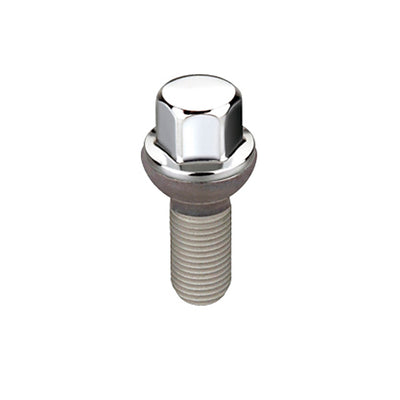 Radius Seat Wheel Hex Lug Bolt <br> M14 x 1.5, 17mm Hex, 27.5mm Shank Length