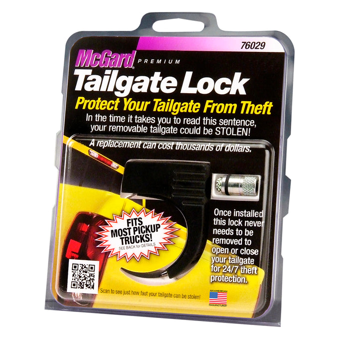 Tailgate Lock <br> 1/4 Square Drive Hex, 2.125 H X 2.763 L X 0.703 W