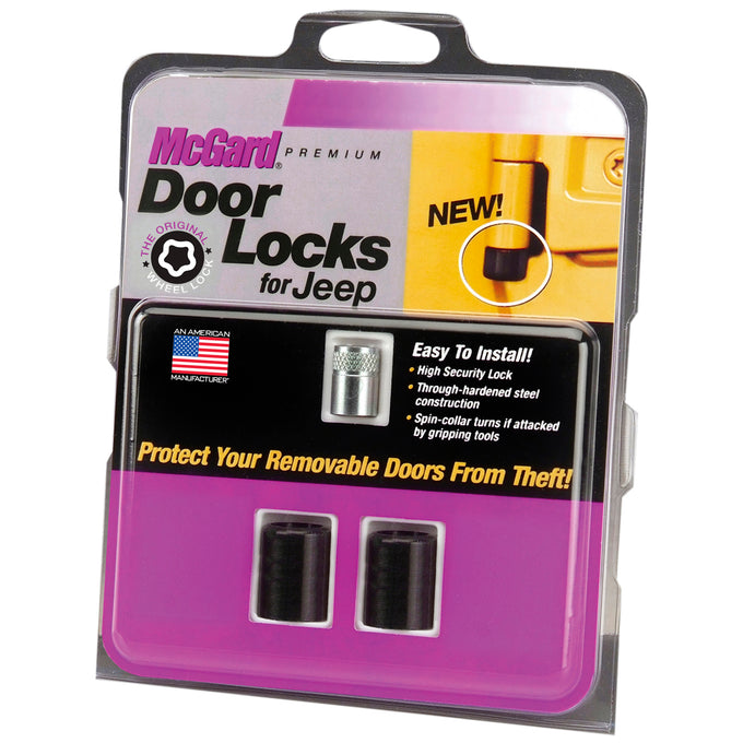 Jeep Wrangler YJ 2 Door Locks <br> 5/16-18 Thread, 1/4 Square Drive Hex, 1.035 L
