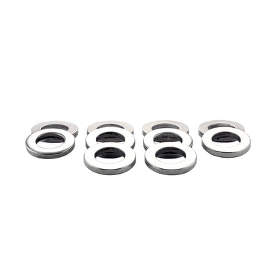 10 Pack Stainless Steel Cragar Center Washers <br> 0.695 ID X 1.224 in OD, 0.164 Thickness