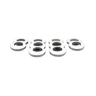 10 Pack Stainless Steel Cragar Offset Washers <br> 0.697 ID X 1.248 in OD, 0.164 Thickness