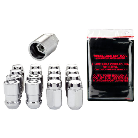 Cone Seat Exposed Style Wheel Installation Kit <br> M12 x 1.5 Thread, 13/16in Hex x 1.50in L