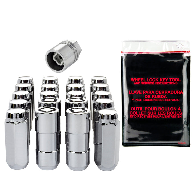 Cone Seat Exposed Style Wheel Installation Kit <br> M14 x 2.0 Thread, 13/16in Hex x 2.25in L