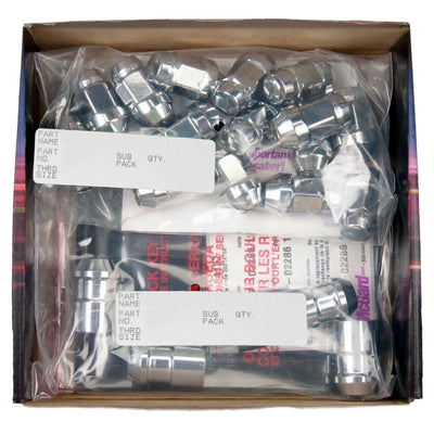 Cone Seat Exposed Style Wheel Installation Kit <br> M12 x 1.5 Thread, 3/4in Hex x 1.45in L