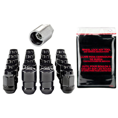 Cone Seat Exposed Style Wheel Installation Kit <br> M12 x 1.5 Thread, 3/4in Hex x 1.45in L