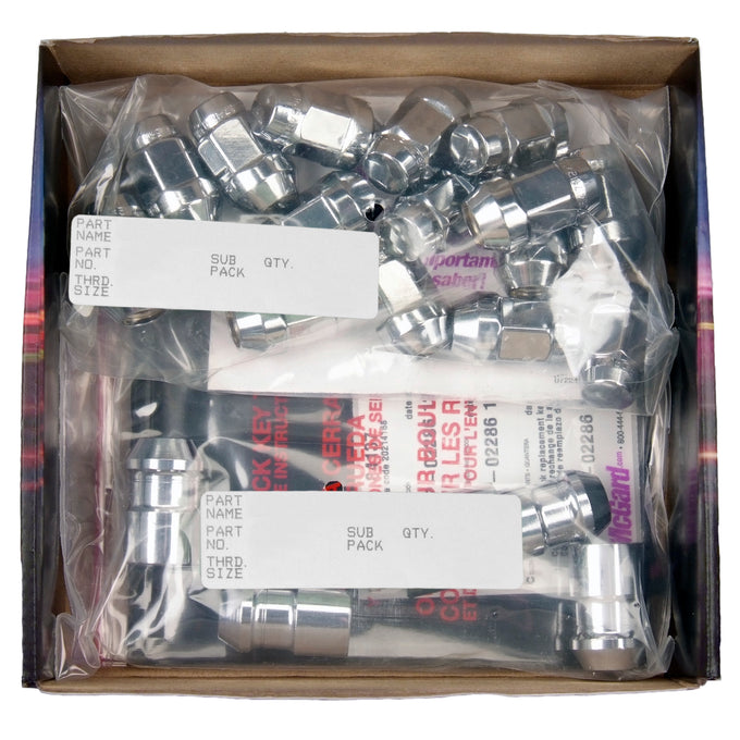 Cone Seat Exposed Style Wheel Installation Kit <br> 1/2-20 Thread, 3/4in Hex x 1.45in L
