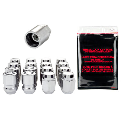 Cone Seat Exposed Style Wheel Installation Kit <br> M12 x 1.25 Thread, 13/16in Hex x 1.28in L