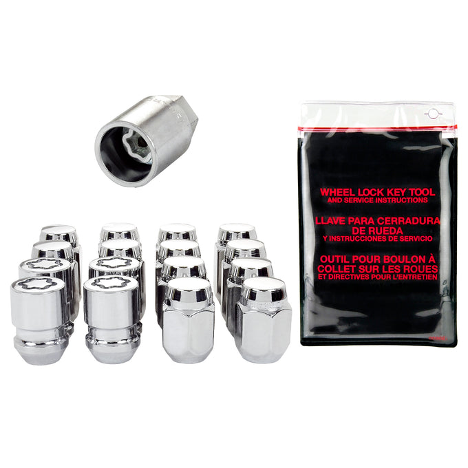 Cone Seat Exposed Style Wheel Installation Kit <br> M12 x 1.25 Thread, 13/16in Hex x 1.28in L