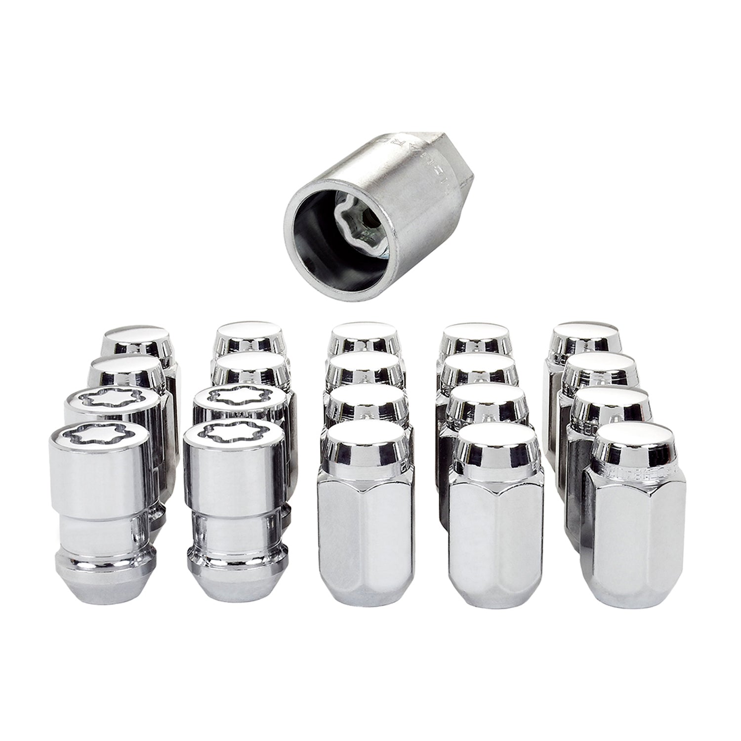 Cone Seat Exposed Style Wheel Installation Kit <br> M12 x 1.5 Thread, 13/16in Hex x 1.50in L