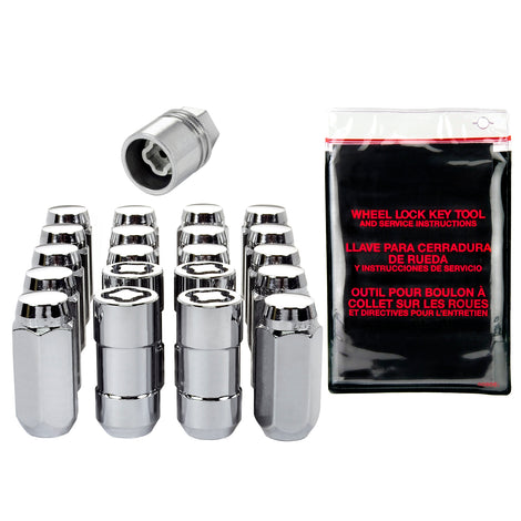 Cone Seat Exposed Style Wheel Installation Kit <br> M12 x 1.75 Thread, 13/16in Hex x 1.815in L