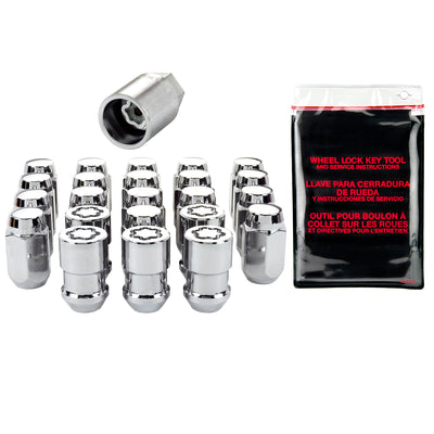 Cone Seat Exposed Style Wheel Installation Kit <br> 1/2-20 Thread, 13/16in Hex x 1.50in L
