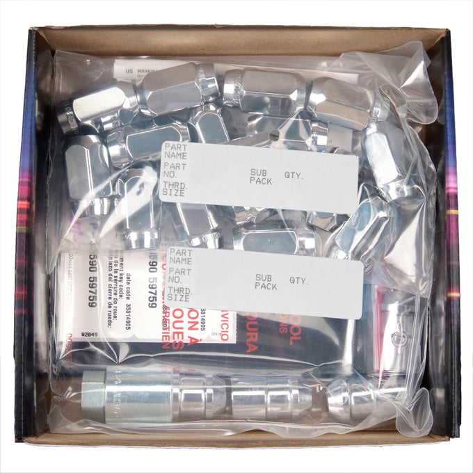 Cone Seat Exposed Style Wheel Installation Kit <br> 1/2-20 Thread, 13/16in Hex x 1.50in L