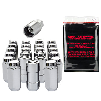 Cone Seat Exposed Wheel Installation Kit <br> M14 x 1.5 Thread, 22mm Hex x 1.635in L