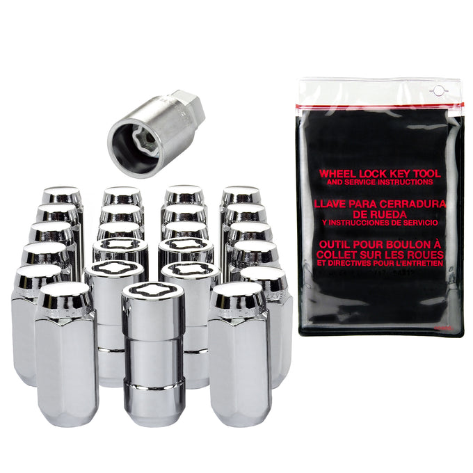 Cone Seat Exposed Wheel Installation Kit <br> M14 x 1.5 Thread, 22mm Hex x 1.635in L